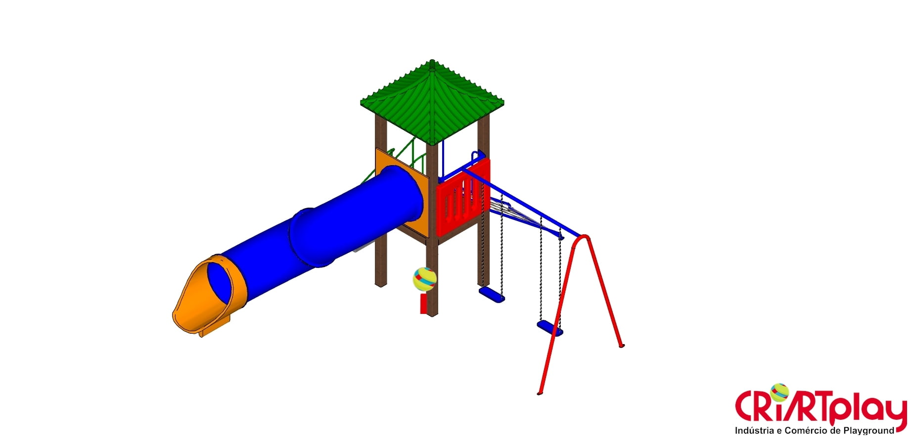 Playground Modular de Madeira Plástica - CMP - 2022