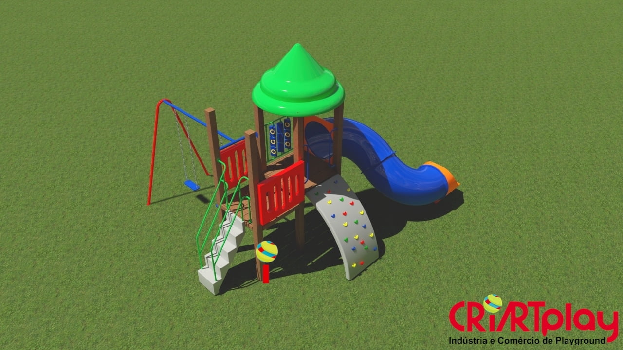 Playground Modular de Madeira Plástica - CMP - 2023