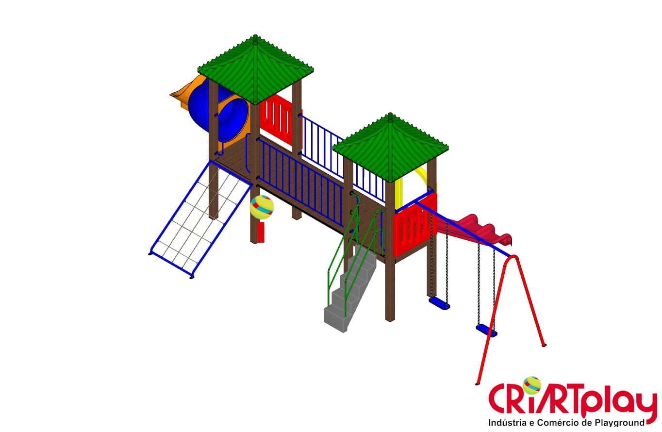 Playground Modular de Madeira Plástica - CMP - 2025