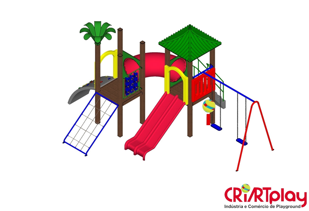 Playground Modular de Madeira Plástica - CMP - 2026