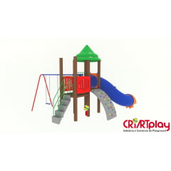 Playground Modular de Madeira Plástica - CMP - 2023