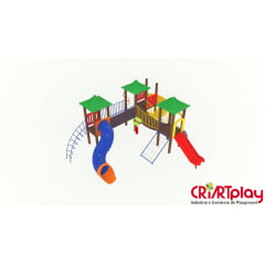 Playground Modular de Madeira Plástica - CMP - 2028