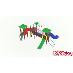 Playground Modular de Madeira Plástica - CMP - 2030