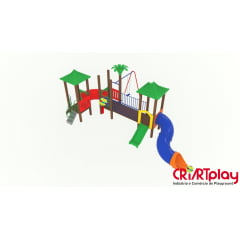 Playground Modular de Madeira Plástica - CMP - 2031
