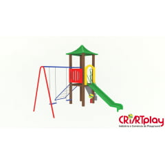 Playground Modular de Madeira Plástica